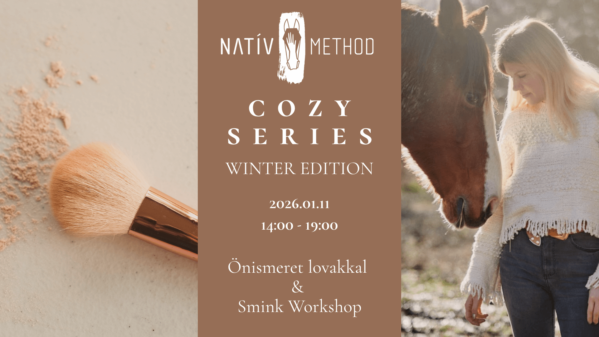cozy series plakát - smink workshop